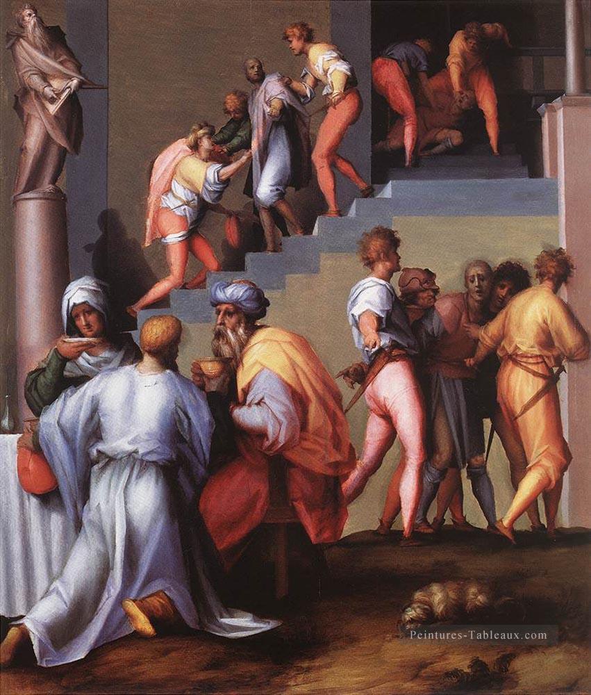 Punishment Of The Baker portraitiste Florentine maniérisme Jacopo da Pontormo Peintures à l'huile